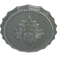 thumbnail image 3 of Ekena Millwork 16 7/8"W x 11 3/4"H x 1 1/2"P Oxford Ceiling Medallion, Hand-Painted Platinum, 3 of 5