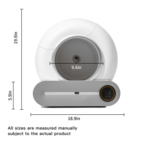Self-Cleaning Automatic Cat Litter Box – 65L for 1.5-6kg Cats, Smart App Control