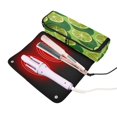 thumbnail image 3 of Hair Tool Organizer Bag with Heat Resistant Mat Removable Travel Storage Case for Hot Air Brushes Curling Irons Lime Slice Image, 3 of 8