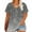 Gray, variant on Staron Summer T-Shirts for Women Plus Size V-Neck Casual Vintage Print Short Sleeve Loose Basic Tee, Purple 3XL