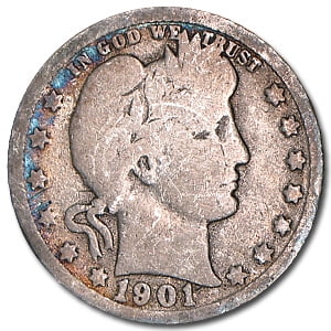 1901-O Barber Quarter Good