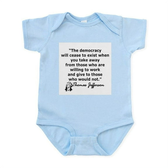 CafePress - THOMAS JEFFERSON QUOTE Infant Bodysuit - Baby Light Bodysuit, Size Newborn - 24 Months