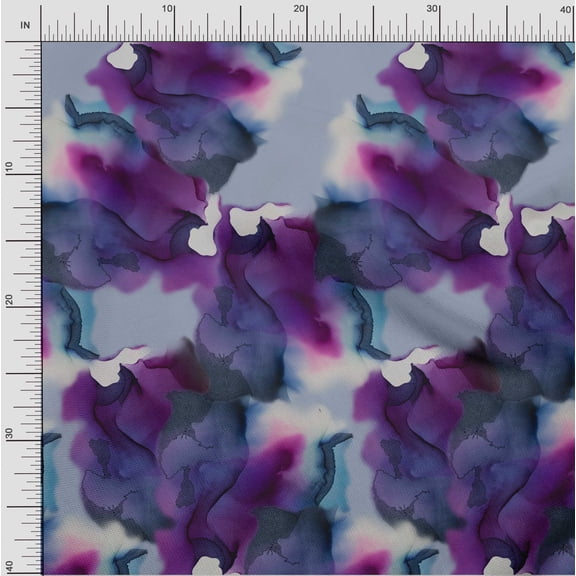 oneOone Organic Cotton Poplin Twill Fabric Texture Panel Print Fabric By The Yard 42 Inch Wide