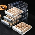thumbnail image 4 of Egg Box With 32 Compartments - Double Layer Egg Drawer Type For Refrigerator, 4 of 5