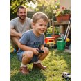 thumbnail image 6 of BemeyourBBs Toddler Baby Boys Summer Clothes Waffle Knit 2 Pieces Outfits Cute Tractor Embroidery Short Sleeve T Shirt Tops and Pockets Shorts Set, 6 of 9