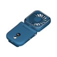 thumbnail image 1 of Ventilador pequeño portátil, plegable, compacto, de escritorio, con pantalla LED, con clip, personal, para el hogar, viajes, oficina, dormitorio, camp Azul, 1 of 8