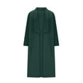 thumbnail image 6 of XFLWAM Women's Open Front Knit Coats Lightweight Cardigan Casual Long Sleeve Jacket Coat Fall Outerwear with Pockets Green M, 6 of 8