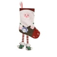 thumbnail image 2 of AuroraX Christmas Stockings with Legs Large Plush Knitted Xmas Stocking Hanging 20" Gnome Santa Snowman Elf Candy Bags for Holiday Party Gifts Decor(Red), 2 of 6