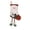 B, variant on Christmas Stocking Gift Bag – Red Cloth Holiday Sock with Snowman, Elf & Dwarf Designs, Large Candy Holder for Fireplace, Door & Gifting