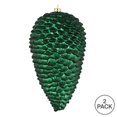 thumbnail image 2 of Vickerman N187374D 10 in. Midnight Green Matte Glitter Pinecone Christmas Ornament  2 per Box, 2 of 2