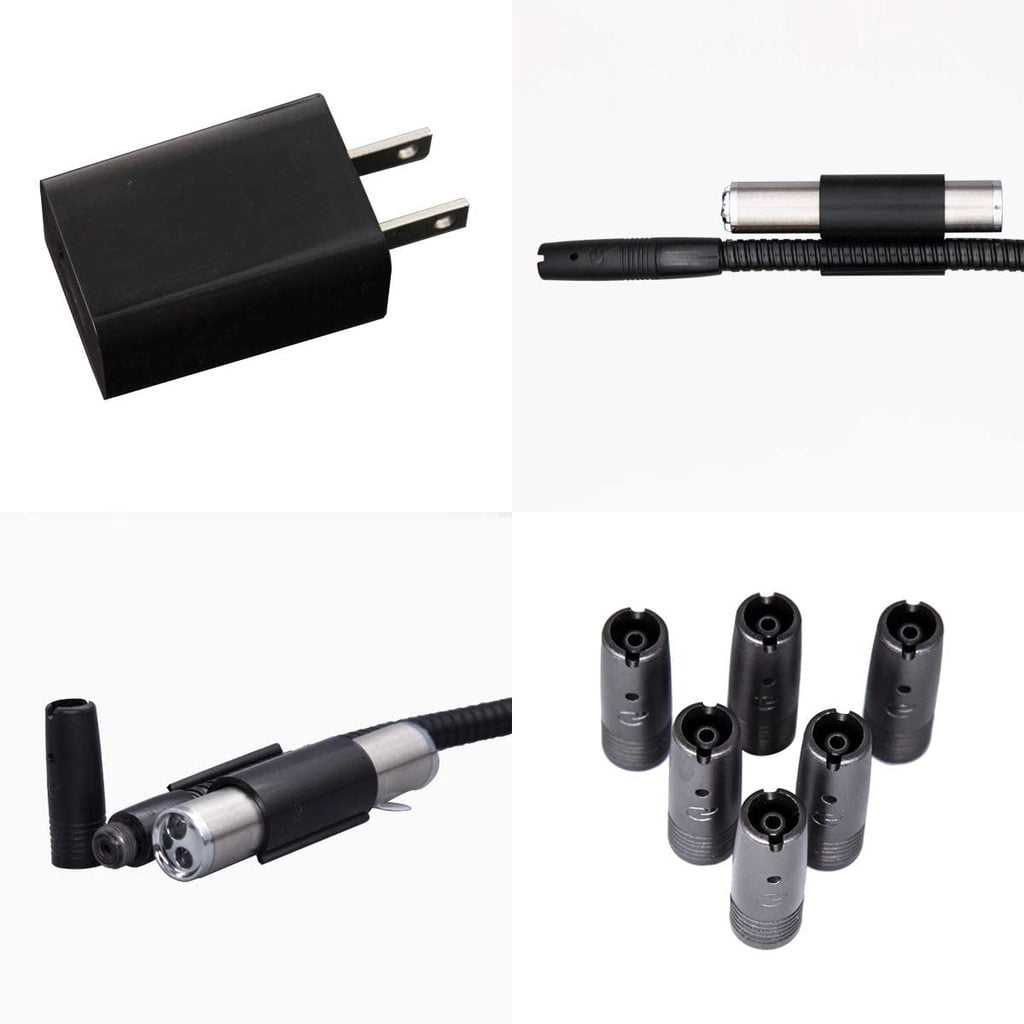 Elitech IR-200 Infrared and Heated Diode Leak Detector for Air Conditioner and Automotive Repair with Refrigerant Hoses Set
