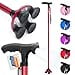 thumbnail image 2 of BigAlex Folding Walking Cane with LED Light,Pivoting Quad Base,Adjustable Walking Stick with Carrying Bag for Man/Woman (Alloy Base), 2 of 4