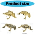 thumbnail image 5 of YIEMEEN Brass Frogs Statue Animal Figurines Frogs Decorative Objects Home Decorations, 5 of 11