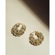 thumbnail image 5 of Pendientes SNGIA Chunky Gold Hoop con circonita cúbica para mujer, 5 of 6