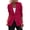 Dark Rose Red, variant on Women's Spring Fall Business Casual Blazers Long Sleeve Notch Lapel Trendy Work Office Blazer Jackets Outerwear