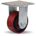 thumbnail image 2 of Hamilton Whirlaway 600 lbs Capacity 4x1.5 Inch Metal Wheel Rigid Caster - 3/4" Straight Roller Bearing Heavy Duty, 2 of 4