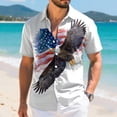 thumbnail image 5 of mgoYE 250th Anniversary USA T-Shirt Men's American 250th Anniversary Printed Casual Sweatshirt 250 Years 1776–2026 Patriotic Button Shirt(White,6XL), 5 of 6
