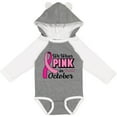 thumbnail image 3 of Inktastic Breast Cancer Awareness We Wear Pink in October Girls Long Sleeve Baby Bodysuit, 3 of 5