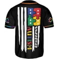 thumbnail image 3 of Personalized Autism Awareness Baseball Jersey, Puzzle Ribbon Awareness Shirt Baseball Okay to be Different Autism (4XL), 3 of 4