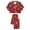 #H, variant on 2Pcs Family Matching Christmas Pajamas Sets Silk Satin Clothes Parent-Child Cute Print Sleepwear Pjs For Couples/Women/Men/Kids
