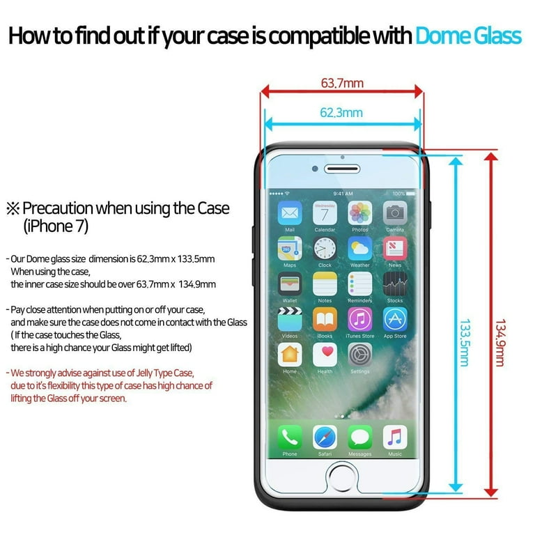 Whitestone Dome Glass Screen Protector for Apple iPhone Plus