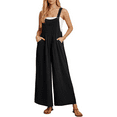 thumbnail image 5 of SOMER Women's Jumpsuits Rompers Casual Loose Overalls One Piece Sleeveless Wide Leg Long Pant With Pockets, 5 of 8