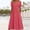 F-274Watermelon Red, variant on ZHOGXU Women's Dress Short Sleeve V Neck Solid Color A Line Fashion Comfortable Maxi Dresses With Pockets For Casual Daily Wear,Black,L
