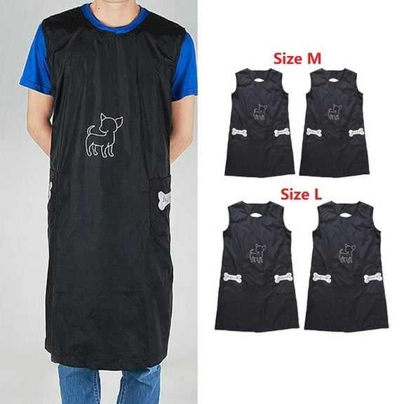 4pcs Pet Grooming Apron Pet Clothes Smocks For Dog Beauticians M/L