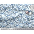 thumbnail image 3 of Soimoi Japan Crepe Satin Fabric Scales Geometric Print Fabric by Yard 42 Inch Wide, 3 of 3