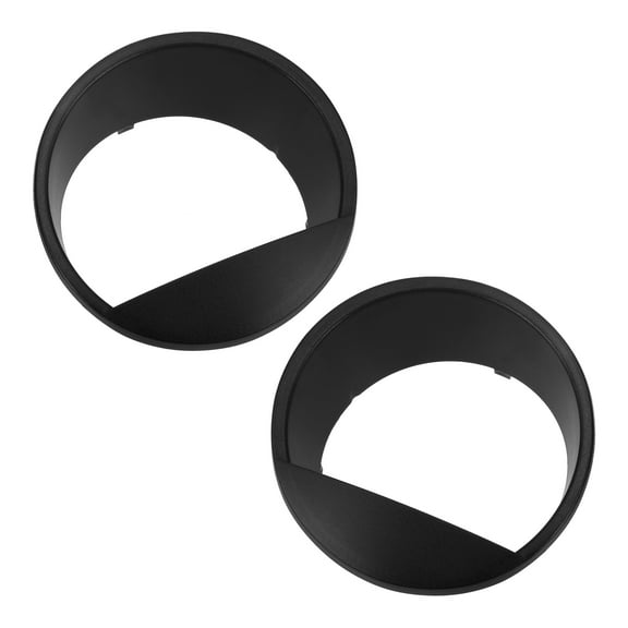 Unique Bargains Headlight Trim Bezel Headlamp Bezel Headlight Cover Decor for Jeep Wrangler JK 2007-2017 Black ABS 2 Pcs Front Left, Front Right Car