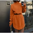 thumbnail image 2 of Suéter de cuello alto para mujer de otoño e invierno DMY0106264 moda cálida, 2 of 6