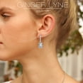 thumbnail image 3 of Liora Dangle Earrings for Women Emerald Cut Cubic Zirconia Hook Ginger Lyne Collection, 3 of 5