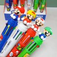 thumbnail image 4 of bolígrafo aleatorio de dibujos animados de Super Mario Bro de diez colores, de silicona, Kawaii, multicolor, hecho a mano, para presionar, suministros de papelería, 4 of 5
