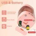 thumbnail image 5 of Deli Electric Pencil Sharpener,Suitable for No.2 Pencils Colored Pencils, USB & Battery Operated，Light Pink, 5 of 6