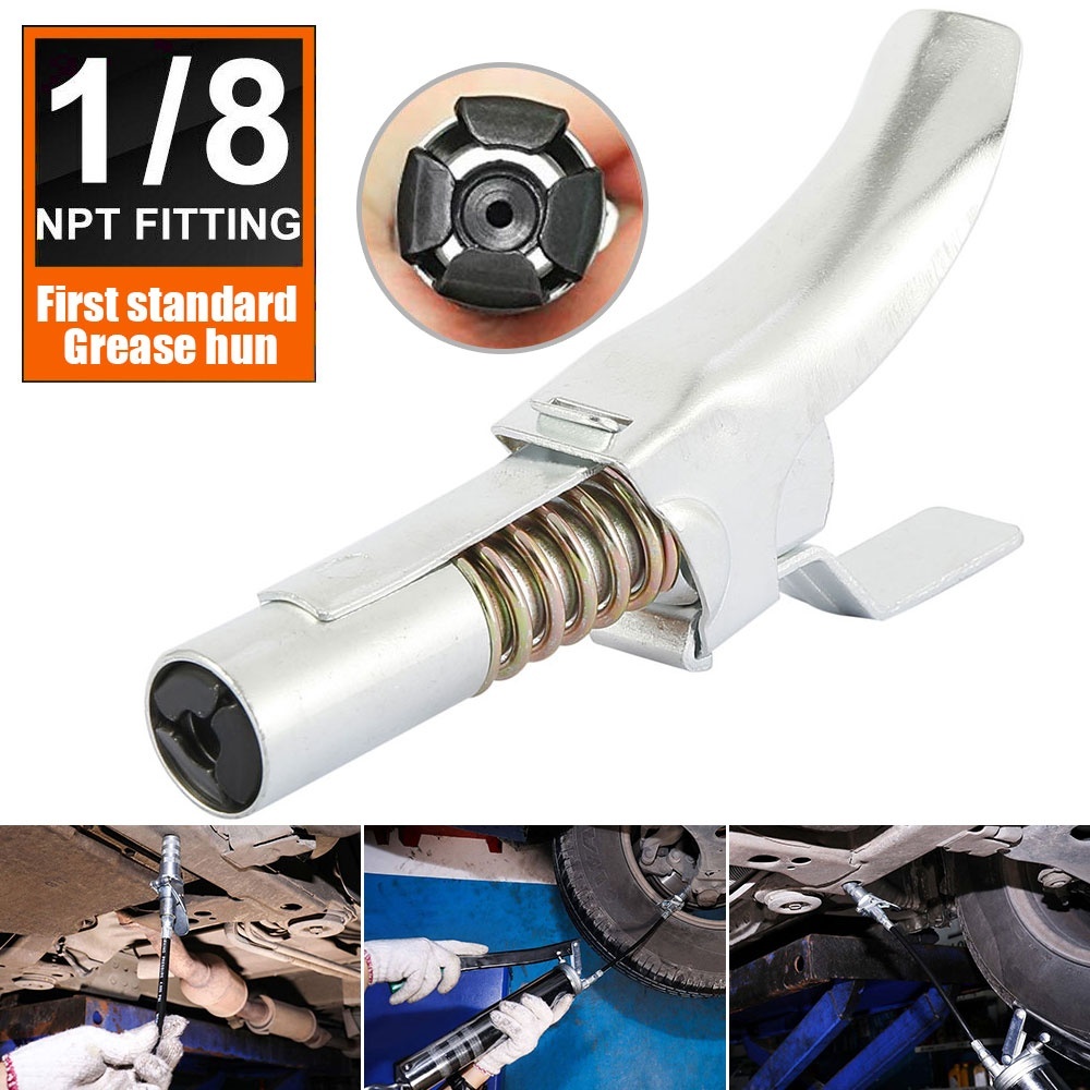 Coupler Doublehandle Grease Gun Tip Sight Locking Grease GunGrease Gun