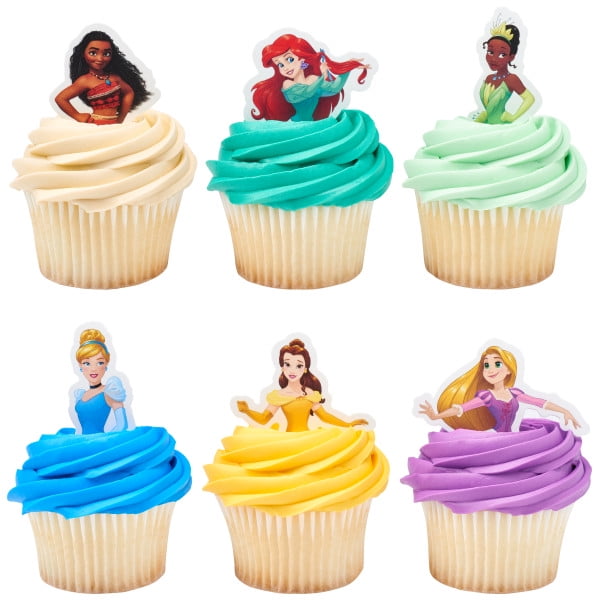 30 ALADDIN JASMIN STAND UP Cupcake Fairy Cake Toppers Edible Paper Decoration 