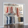 thumbnail image 6 of Rubbermaid Configurations Custom Closet Organizer 4'-8' Kit - Titanium, 6 of 8