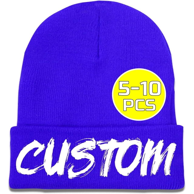 Custom Hat for Men Add Your Photo Text Name Unisex Custom Beanie Hat Winter Warm Hat Cool Hat Funny Hat
