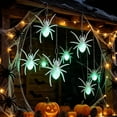 thumbnail image 5 of Gqtwoy Luminous Hanging Arachnid Ornament, Light-Up Arachnid Decor, Halloween Party Decoration, Realistic Spider Pendant, Durable Plastic Halloween Decor, Indoor and Outdoor Fearful Atmosphere, 5 of 6