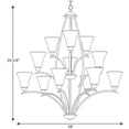 thumbnail image 2 of P4497-09-Progress Lighting-Joy - Chandeliers Light - 12 Light in Transitional and Traditional style - 38 Inches wide by 39.63 Inches high-Brushed, 2 of 2