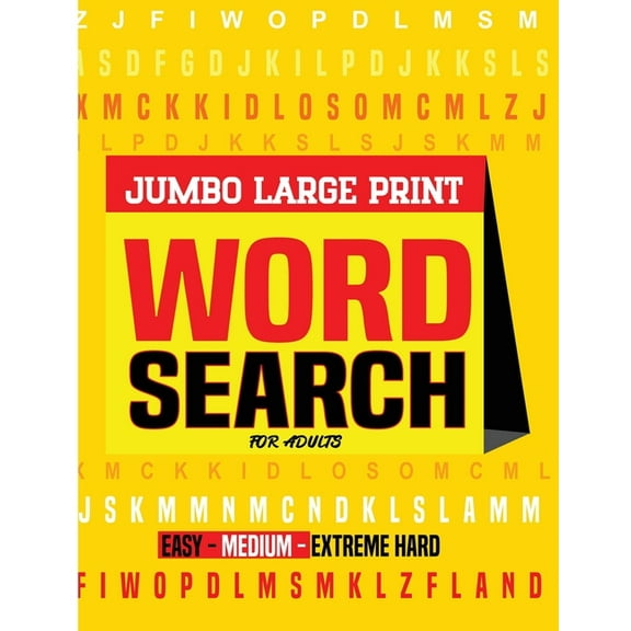 Jumbo Word Search Book for Adults Large Print: Word Find Book for Kids, Word Search Books, Puzzle Word Search Books, (Paperback)