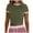 Army Green, variant on hotojiny Going out Tops for Women Casual Short Sleeve Color Block T Shirts Crew Neck Cropped Workout Tee Summer Cute Clothes