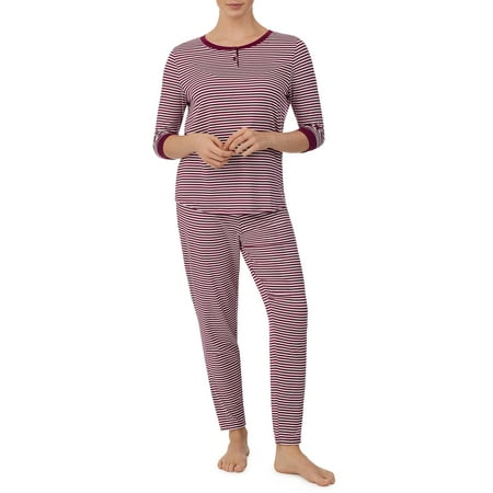 

Carole Hochman Women s 3/4 Sleeve and Jogger Jersey Knit Pajama Set