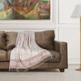 thumbnail image 2 of Parkland Collection Add Warmth With The Grey Rust Cotton Slub Throw, 2 of 4