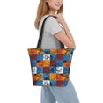 thumbnail image 2 of Disketp colorful plaid Dinosaur for Women’s Casual Shoulder Tote Bag Cross-body Handbags for Shopping, Travel and Daily Use, 2 of 6