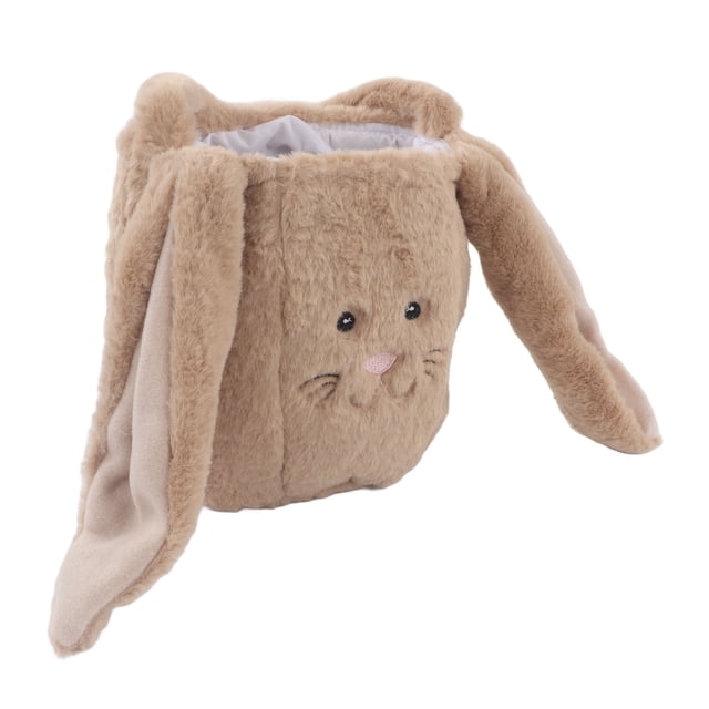 Bolsa De Caza De Pascua De Felpa, Bolsa De Pascua De Felpa, Sonrisa Difusa Para Festival Para Niños