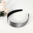 thumbnail image 7 of Unique Bargains Hair Headband Wide Satin Headband for Women Girl Gray 1.57" Wide Headband, 7 of 7