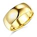 thumbnail image 3 of Wellingsale 14k Yellow Gold Solid 8mm Regular Fit Traditional Wedding Band Ring - Size 10.5, 3 of 4