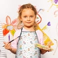 thumbnail image 3 of Colorful Forest Princess Pattern Kids Aprons for Girls and Boys,Adjustable Neck Strap Toddler Aprons for Kids Cooking Baking, 3 of 7