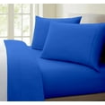 thumbnail image 2 of 4 Piece Boat Sheet Set, 100% Egyptian Cotton, 600 Thread Count, 18" Deep Pocket, Extra Soft and Luxury - Universal - AFT - Berth Size Fits Perfectly - Royal Blue Solid., 2 of 5